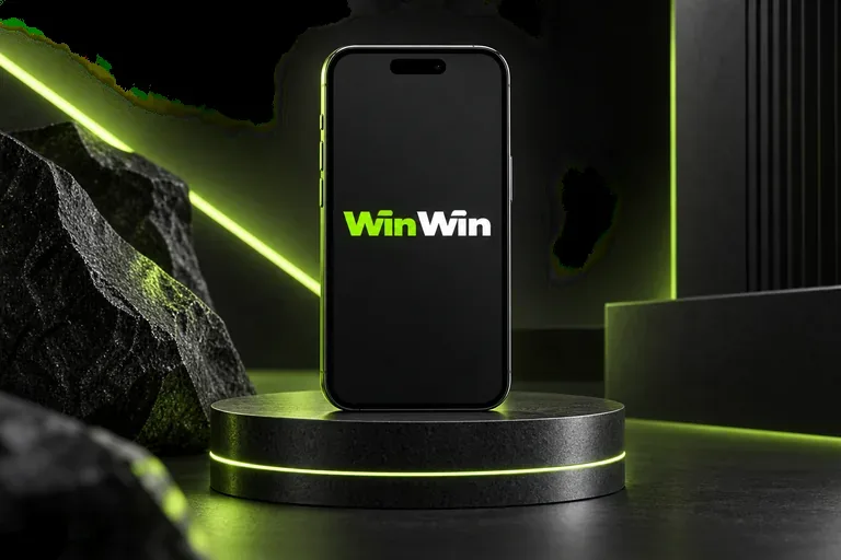 WinWin mobile app illustration on a phone