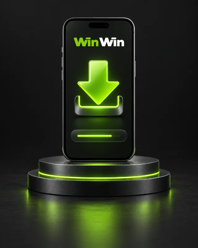 WinWin app download illustration on a phone